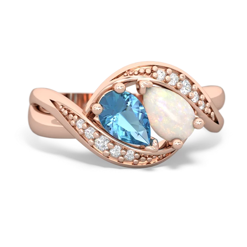 blue topaz-opal keepsake curls ring