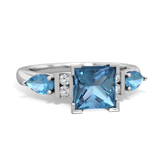 blue topaz engagement ring