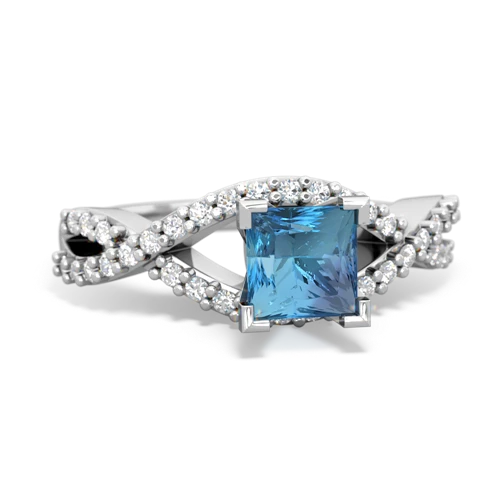 blue topaz engagement ring