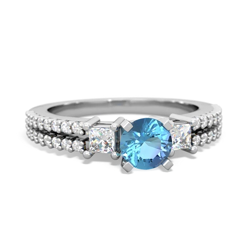 blue topaz engagement ring