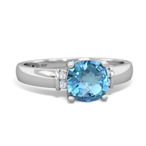 blue topaz modern ring