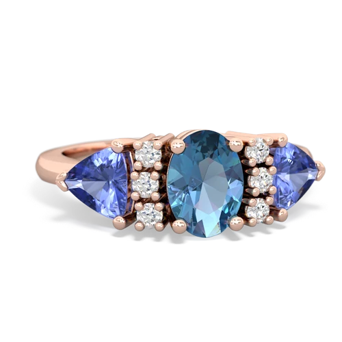 blue topaz-tanzanite timeless ring