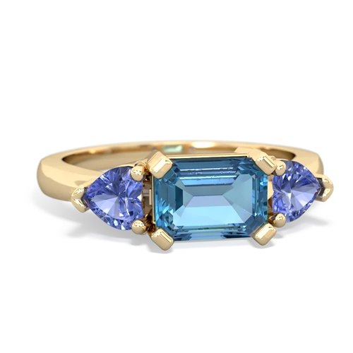 blue topaz-tanzanite timeless ring