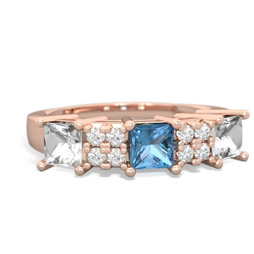 blue topaz-white topaz timeless ring