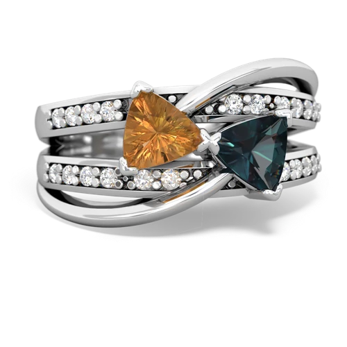 citrine-alexandrite couture ring