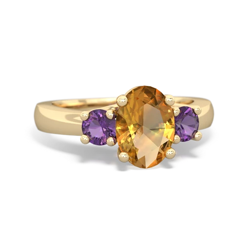 citrine-amethyst timeless ring