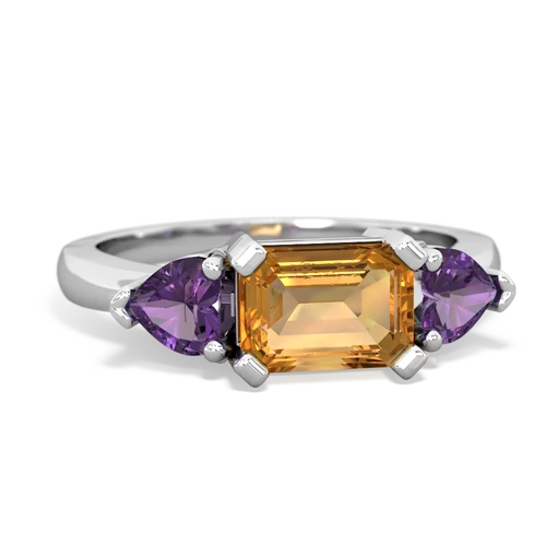 citrine-amethyst timeless ring