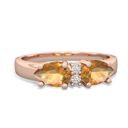 citrine-citrine timeless ring