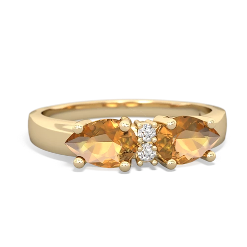 citrine-citrine timeless ring