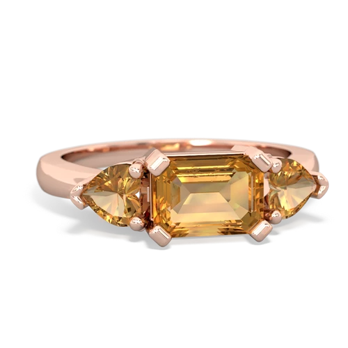 citrine-citrine timeless ring