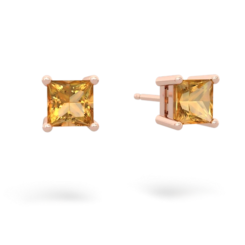 citrine stud earrings