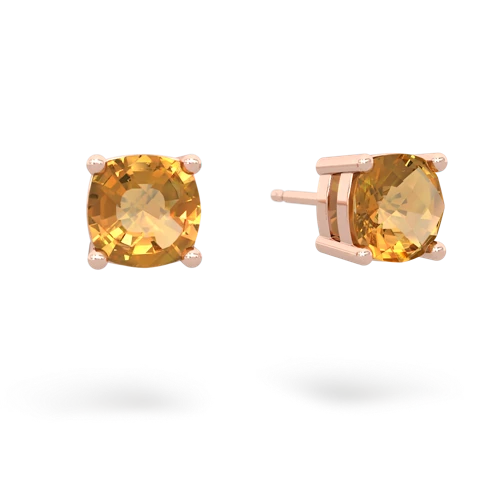 citrine stud earrings