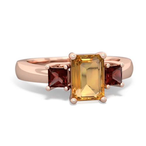 citrine-garnet timeless ring