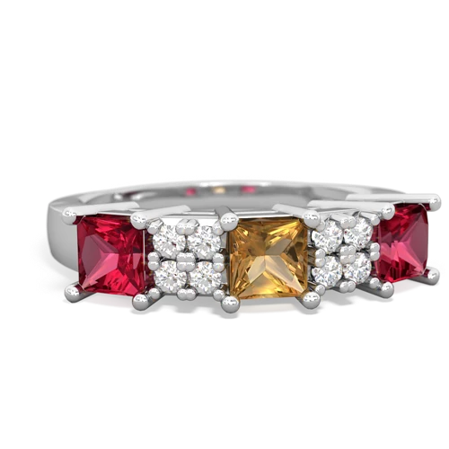 citrine-lab ruby timeless ring