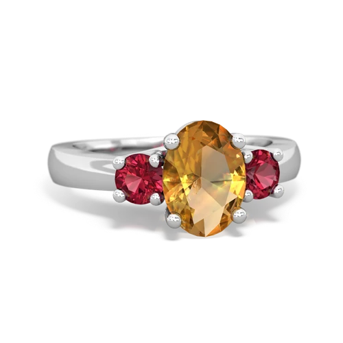 citrine-lab ruby timeless ring