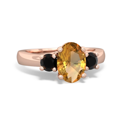 citrine-onyx timeless ring