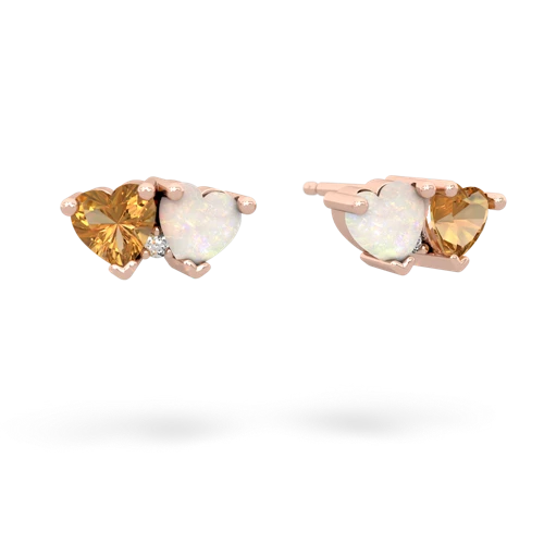 citrine-opal  earrings