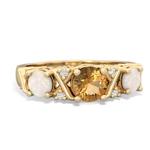 citrine-opal timeless ring