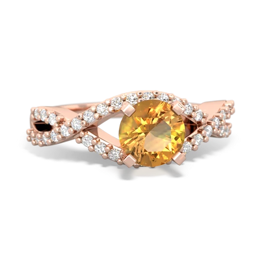 citrine engagement ring