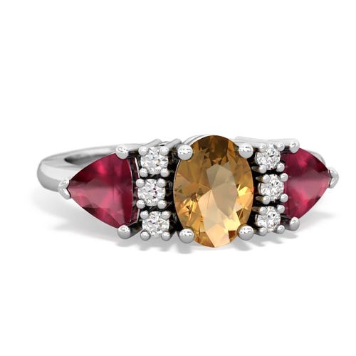 citrine-ruby timeless ring