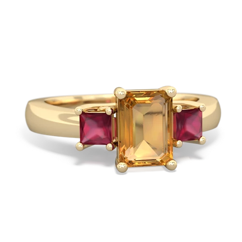 citrine-ruby timeless ring