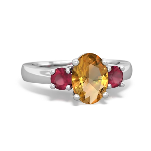 citrine-ruby timeless ring