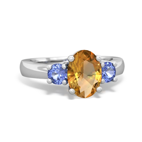 citrine-tanzanite timeless ring