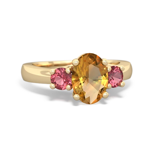 citrine-tourmaline timeless ring