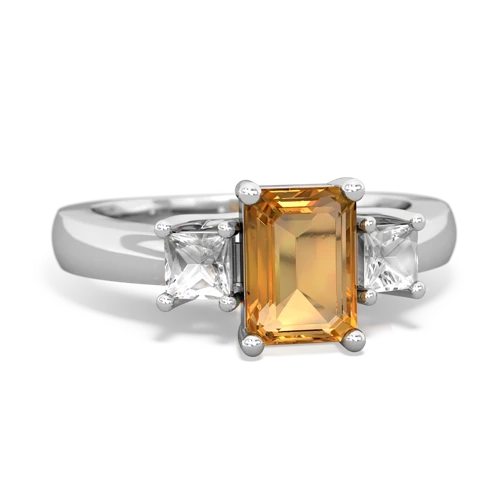 citrine-white topaz timeless ring