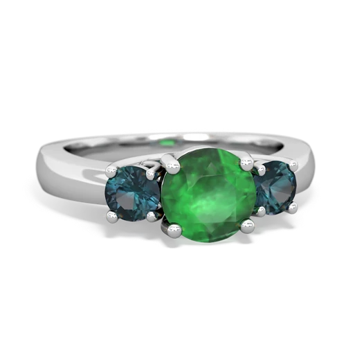 emerald-alexandrite timeless ring