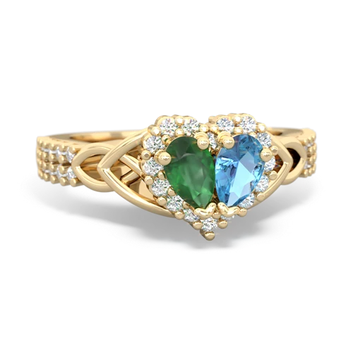 emerald-blue topaz keepsake engagement ring