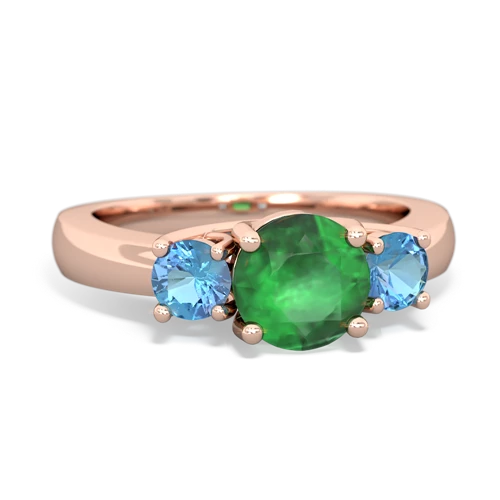 emerald-blue topaz timeless ring