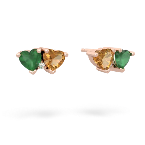 emerald-citrine  earrings