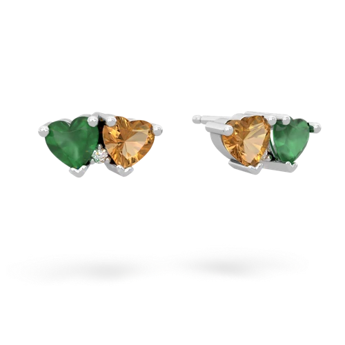 emerald-citrine  earrings