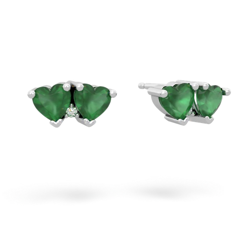 emerald-emerald  earrings