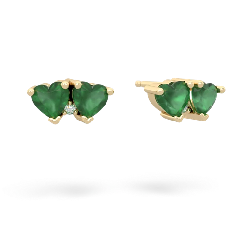 emerald-emerald  earrings