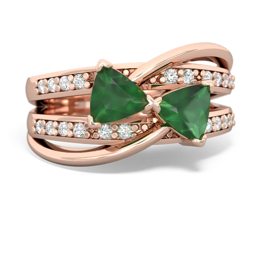 emerald-emerald couture ring