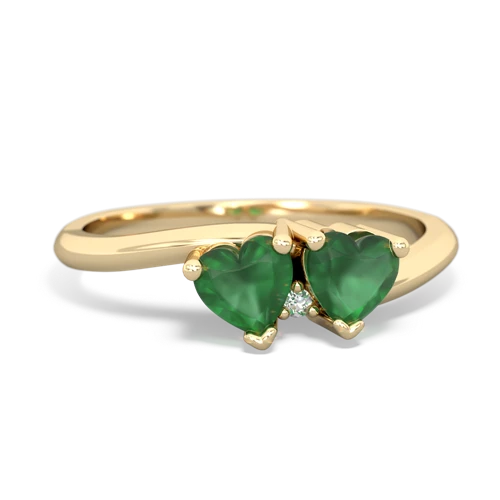 emerald-emerald sweethearts promise ring