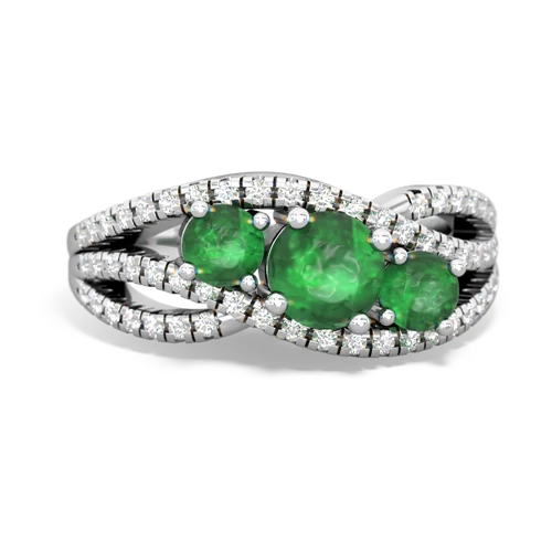 jade-fire opal three stone pave ring