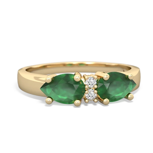 emerald-emerald timeless ring