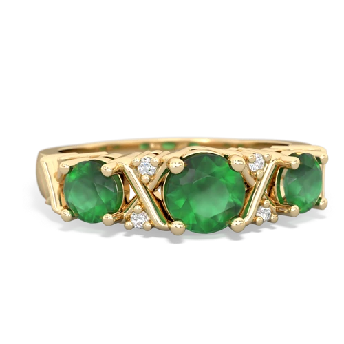 emerald-emerald timeless ring