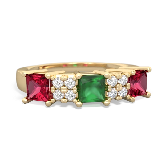 emerald-lab ruby timeless ring