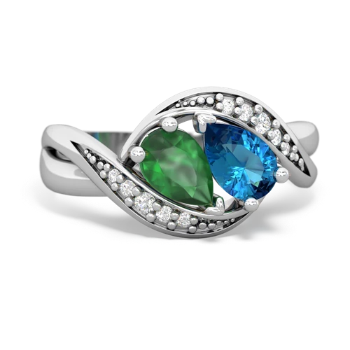 emerald-london topaz keepsake curls ring