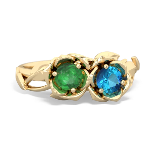 emerald-london topaz roses ring