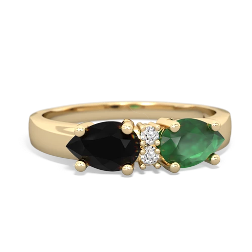 emerald-onyx timeless ring