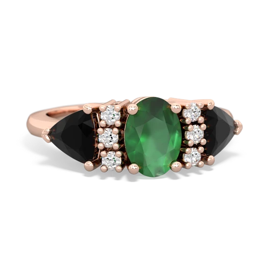 emerald-onyx timeless ring