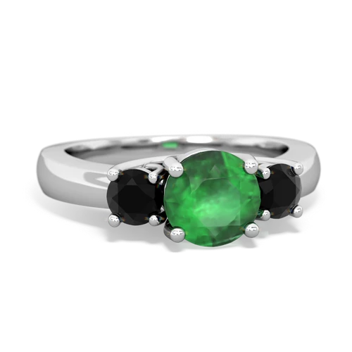 emerald-onyx timeless ring