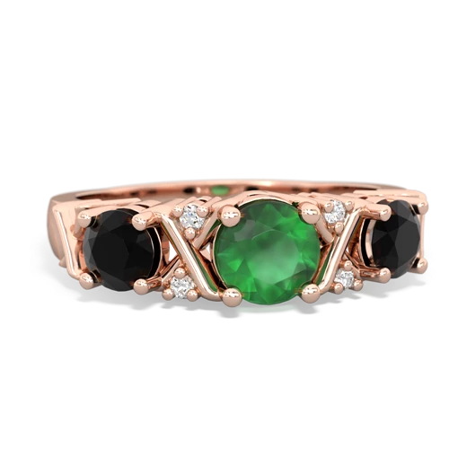 emerald-onyx timeless ring