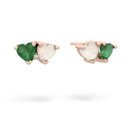 emerald-opal  earrings
