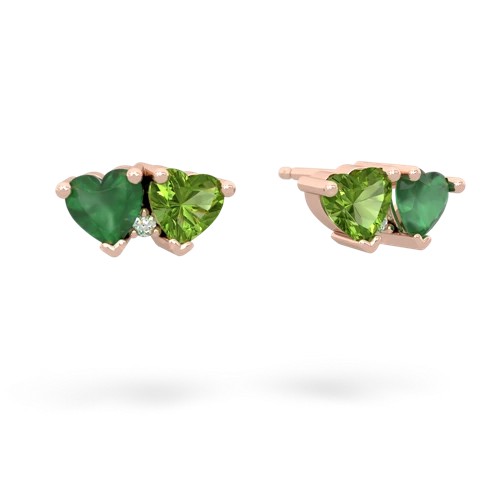 emerald-peridot  earrings